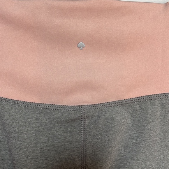 KATE SPADE Limited Edition Colorblock Pink, White, Gray Crop Capris Leggings M - Picture 5 of 9